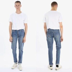 APC Indigo Middle Standard Jeans in Indigo Delave COEJR-H09142 Tapered 32x30